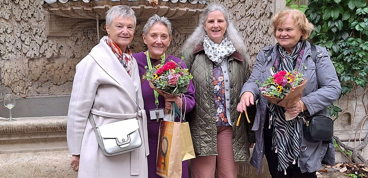 Starke Frauen: Angelika Ritter-Grepl (Vorsitzende der Katholischen Frauenbewegung Österreich), Erna Novosel (Vorsitzende der Katholischen Frauenbewegung der Erzdiözese Wien), Veronika Prüller-Jagenteufel (frühere Geistliche Assistentin der kfb) und Hermine Müller (Mitglied der kfb-Diözesanleitung).