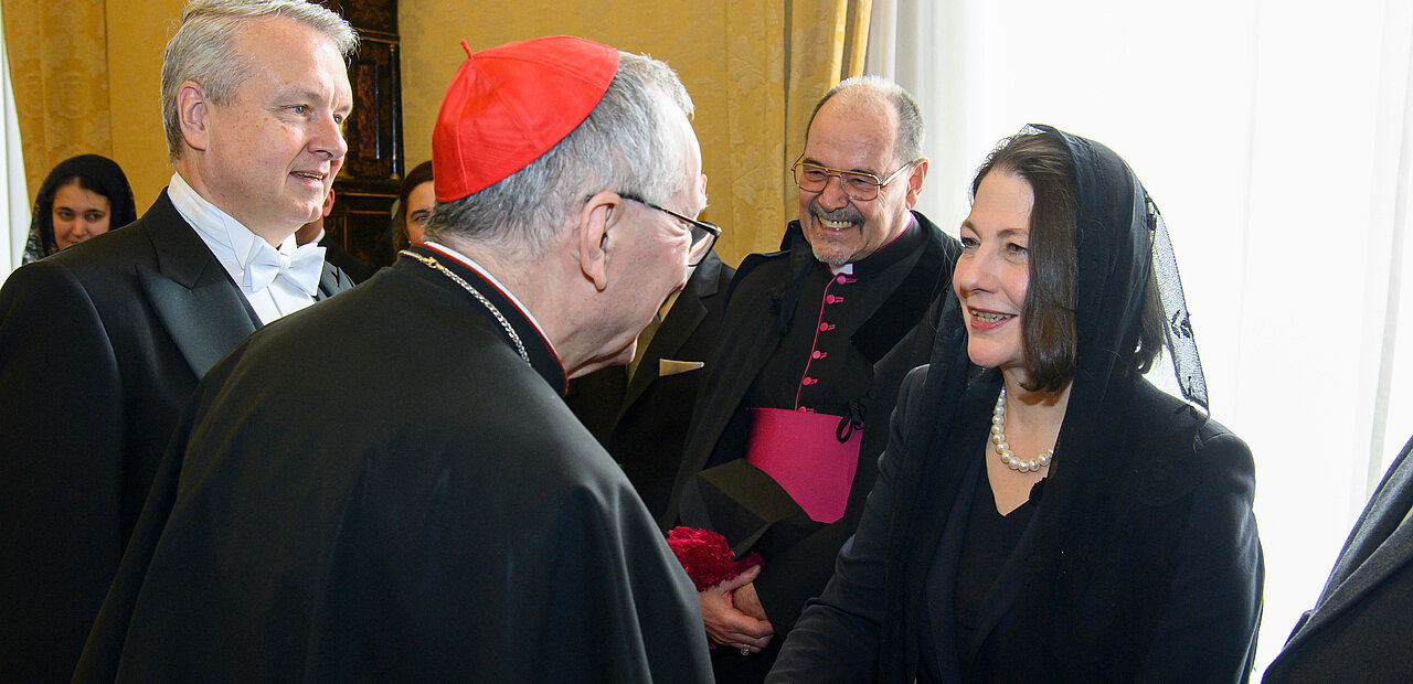Chefredakteurin Sophie Lauringer traf in Rom neben Papst Leo XIV. auch Kardinalstaatssekretär Pietro Parolin.
