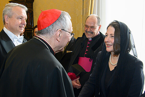 Chefredakteurin Sophie Lauringer traf in Rom neben Papst Leo XIV. auch Kardinalstaatssekretär Pietro Parolin.