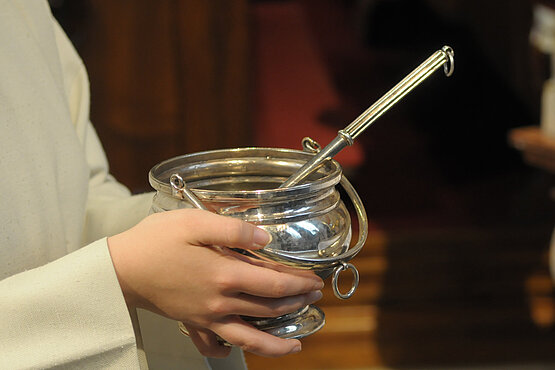 Weihwasser kann auch zu Weih-Eis werden. 