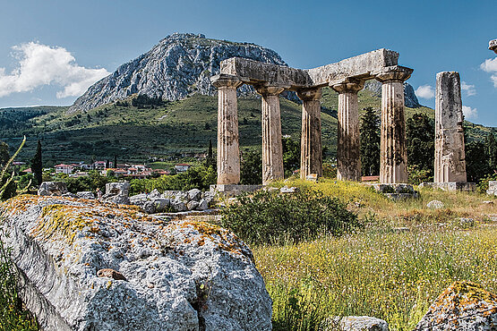 Der archaische Apollon-Tempel in Korinth
