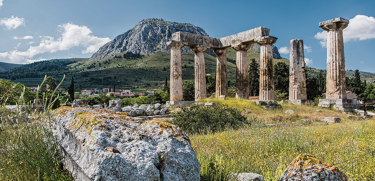 Der archaische Apollon-Tempel in Korinth