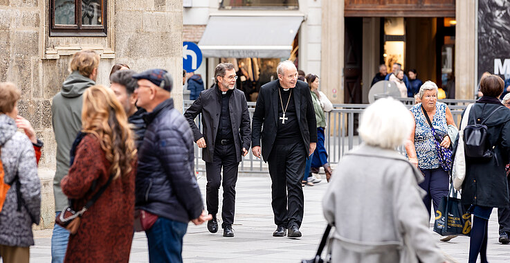 Wohlwollend und wertschätzend: Jahrelang sind Josef Grünwidl und Kardinal Schönborn ein gut zusammenarbeitendes Team.