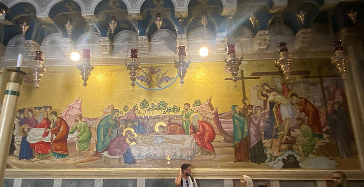 Mosaik in der Grabeskirche. 