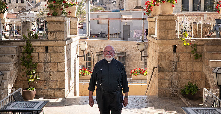 Der Priester Franz Xaver Brandmayr ist nun Rektor des Pilger-Hospizes, welches in der Jerusalemer Altstadt direkt an der Via Dolorosa liegt. 