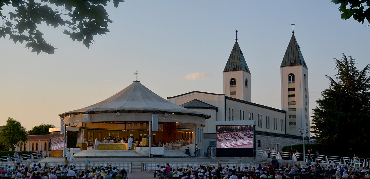 Abendmesse in Medjugorje