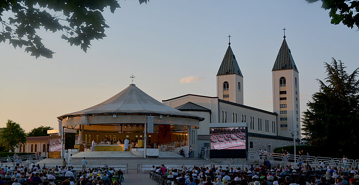 Abendmesse in Medjugorje