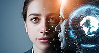 Die Vermenschlichung von Informationstechnologie und künstlicher Intelligenz in Form einer Person,