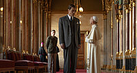Chefankläger Robert Jackson besucht in einer Film-Szene in "Nürnberg" Papst Pius XII. 