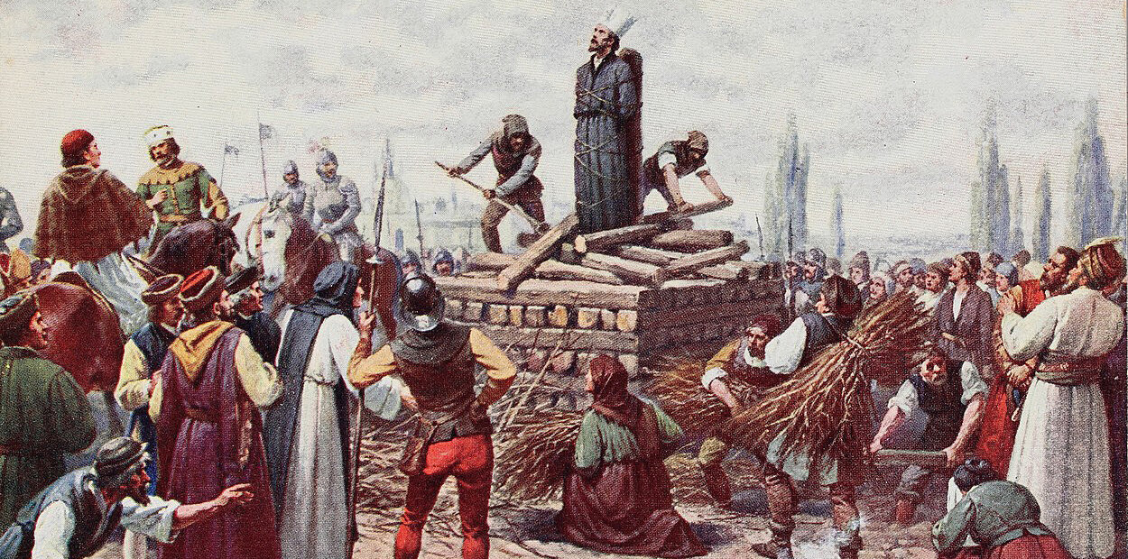 Grausamer Tod: Jan Hus wurde am 6. Juli 1415 in Konstanz auf dem Scheiterhaufen verbrannt.