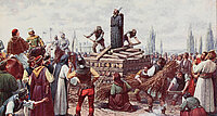 Grausamer Tod: Jan Hus wurde am 6. Juli 1415 in Konstanz auf dem Scheiterhaufen verbrannt.