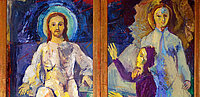 Ausschnitt des Mogersdorfer Altars von Herbert Boeckl.