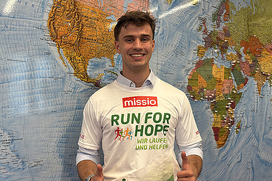 Durch die Gebete seiner Familie fühlt sich David Zeilinger in seiner Mission von ihr getragen.