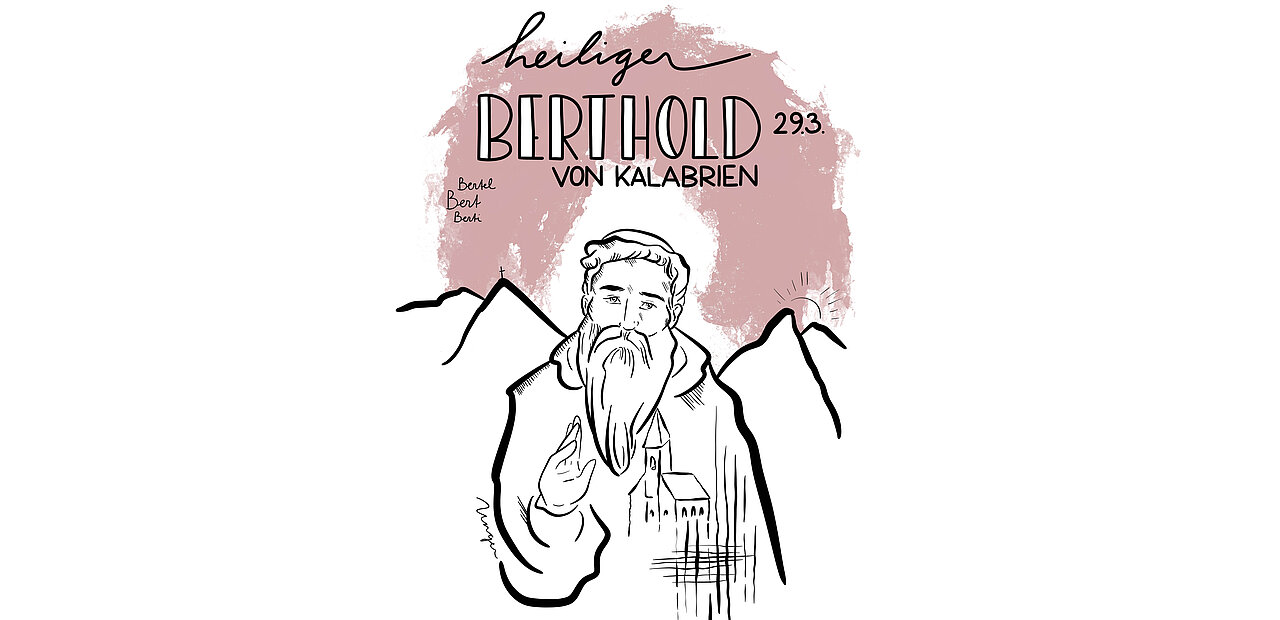 Wird im Ordenskleid dargestellt: Eigentlich war Berthold kein Karmeliter.