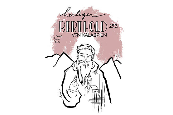 Wird im Ordenskleid dargestellt: Eigentlich war Berthold kein Karmeliter.