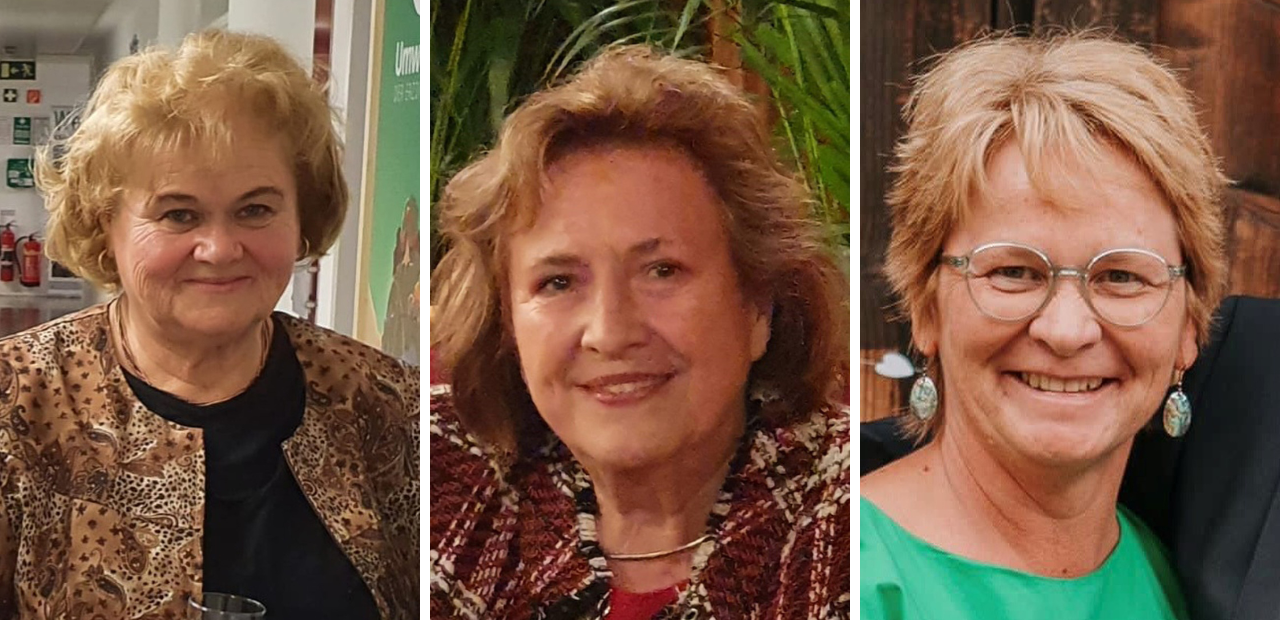 Teil der Frauenbewegung: Hermine Müller (Nord-Vikariat), Christine Saliger (Vikariat Wien) und Martina Secco (Süd-Vikariat).