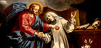 Christus und Katharina von Siena 