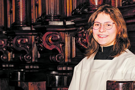 Die Ministrantin Sophie Kaufmann ist auch schon nach Rom gepilgert. 