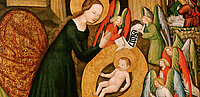 Gemälde "Geburt Christi" von Meister von Raigern