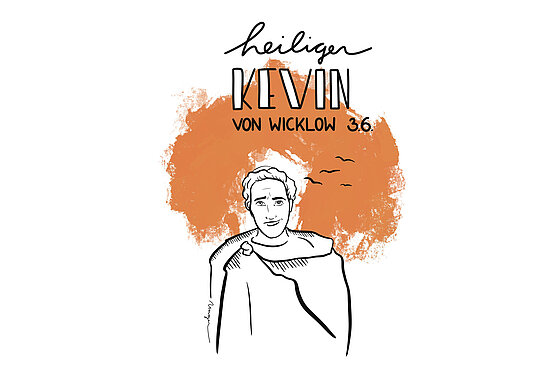 Patron von Dublin:  Kevin gründete das bedeutende Kloster Glendalough.