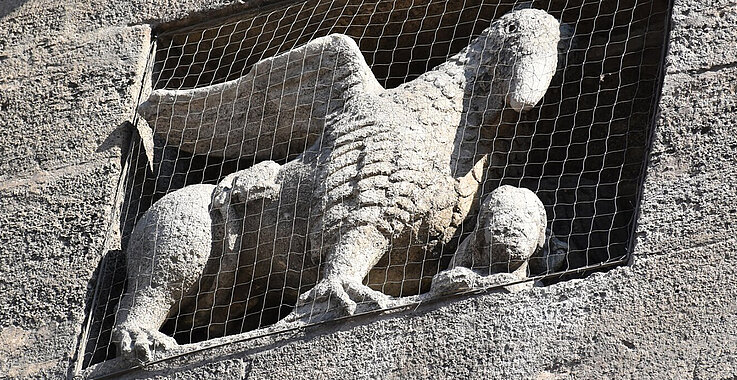 Stephansdom Tierfigur am Westportal