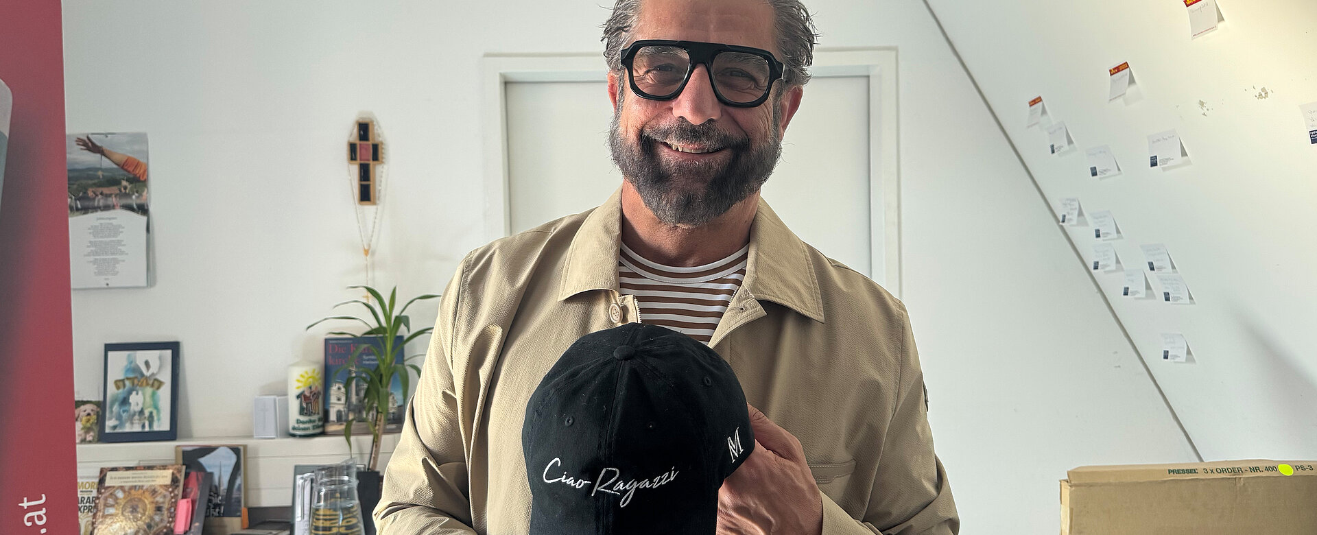Lieblingssatz des fröhlichen Mauro Maloberti ist „Ciao Ragazzi“.  