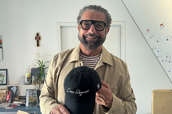 Lieblingssatz des fröhlichen Mauro Maloberti ist „Ciao Ragazzi“.  