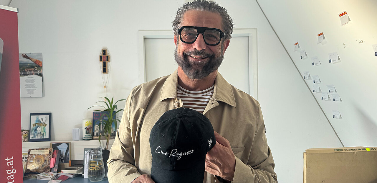 Lieblingssatz des fröhlichen Mauro Maloberti ist „Ciao Ragazzi“.  