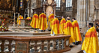 Auch dieses Jahr feiern viele Priester wieder ihr silbernes Priesterjubiläum, so wie die Männer auf dem Bild, die ihr Jubiläum 2022 gefeiert haben. 