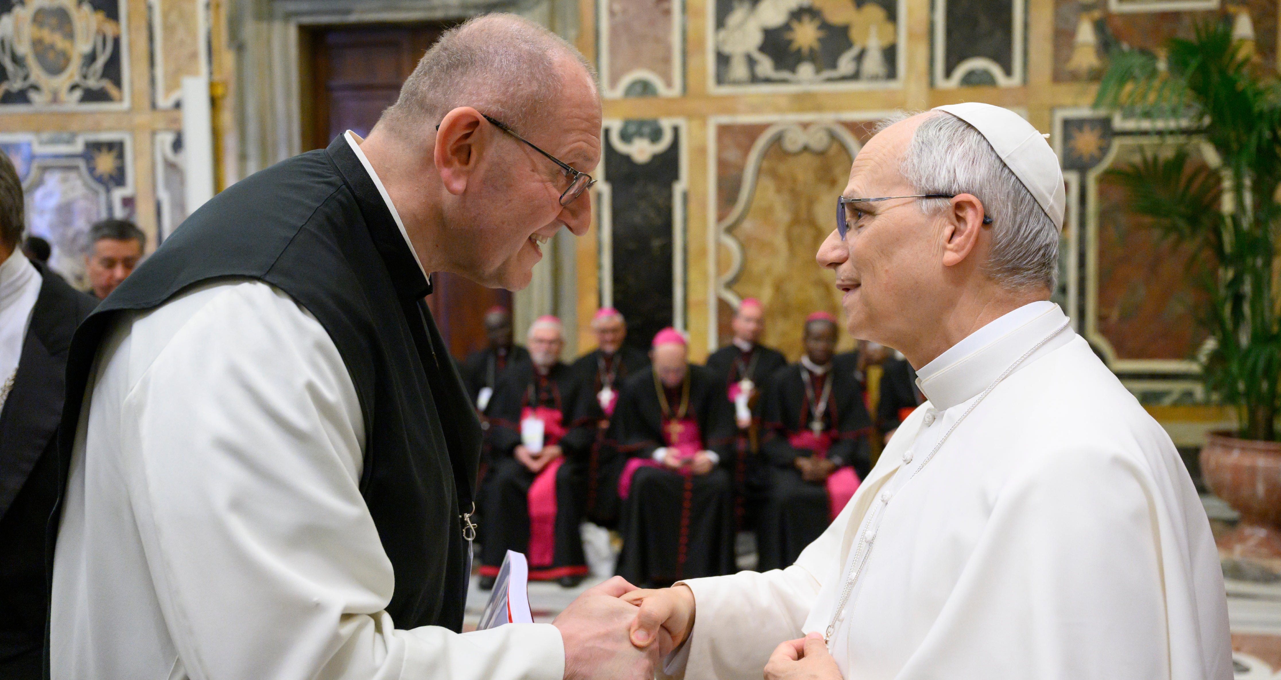 Pater Karl Wallner hat Papst Leo XIV. in Rom getroffen. 